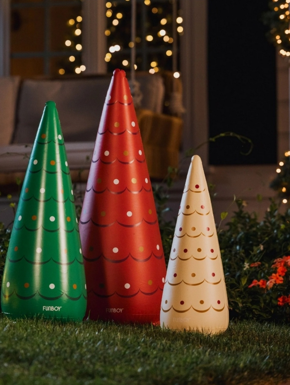Inflatable Holiday Tree Cones - Picture 2 of 14